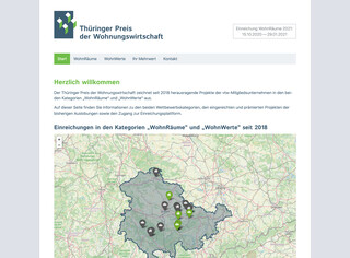 Thüringer Preis der Wohnungswirtschaft, Stand 22.03.2021
